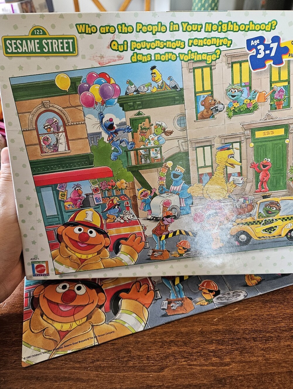 VTG 1996 Sesame Street Children's 24 Piece Puzzle COMPLETE